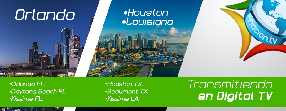 Nación TV live broadcasts from Houston and Orlando